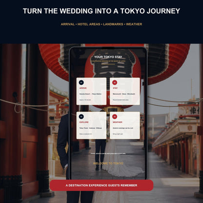 TOKYO Urban Wedding Website Invitation Template — view 8
