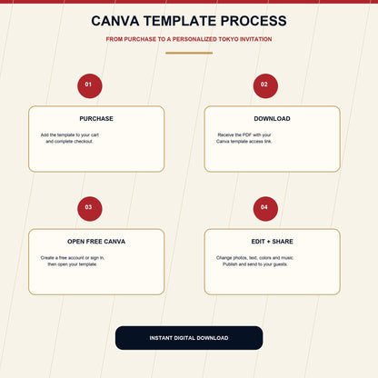 TOKYO Urban Wedding Website Invitation Template — view 9