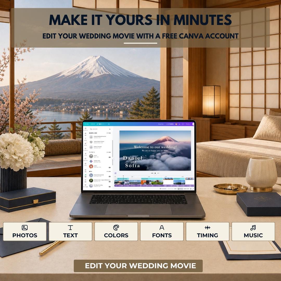 MOUNT FUJI Wedding Opening Film Template — view 3