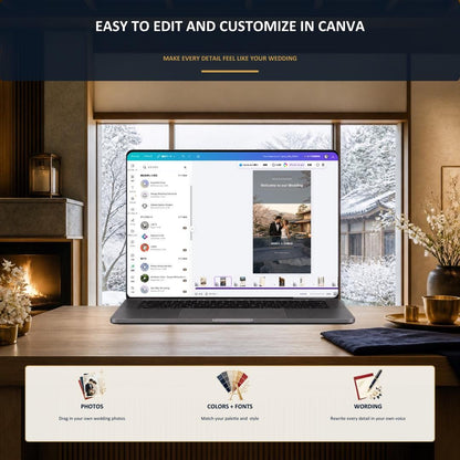 FOUR SEASONS Wedding Website Invitation Template — view 10