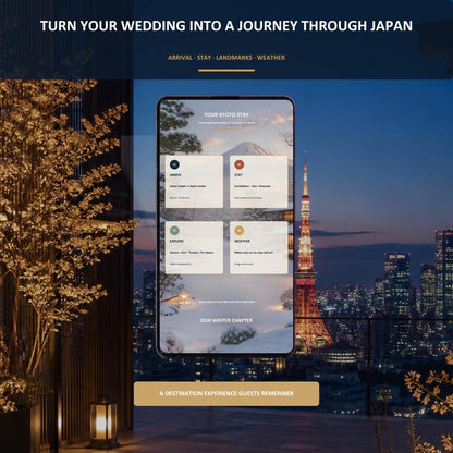 JAPAN JOURNEY Wedding Website Invitation Template — view 8