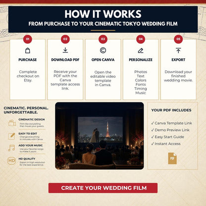 TOKYO Urban Wedding Opening Film Template — view 4