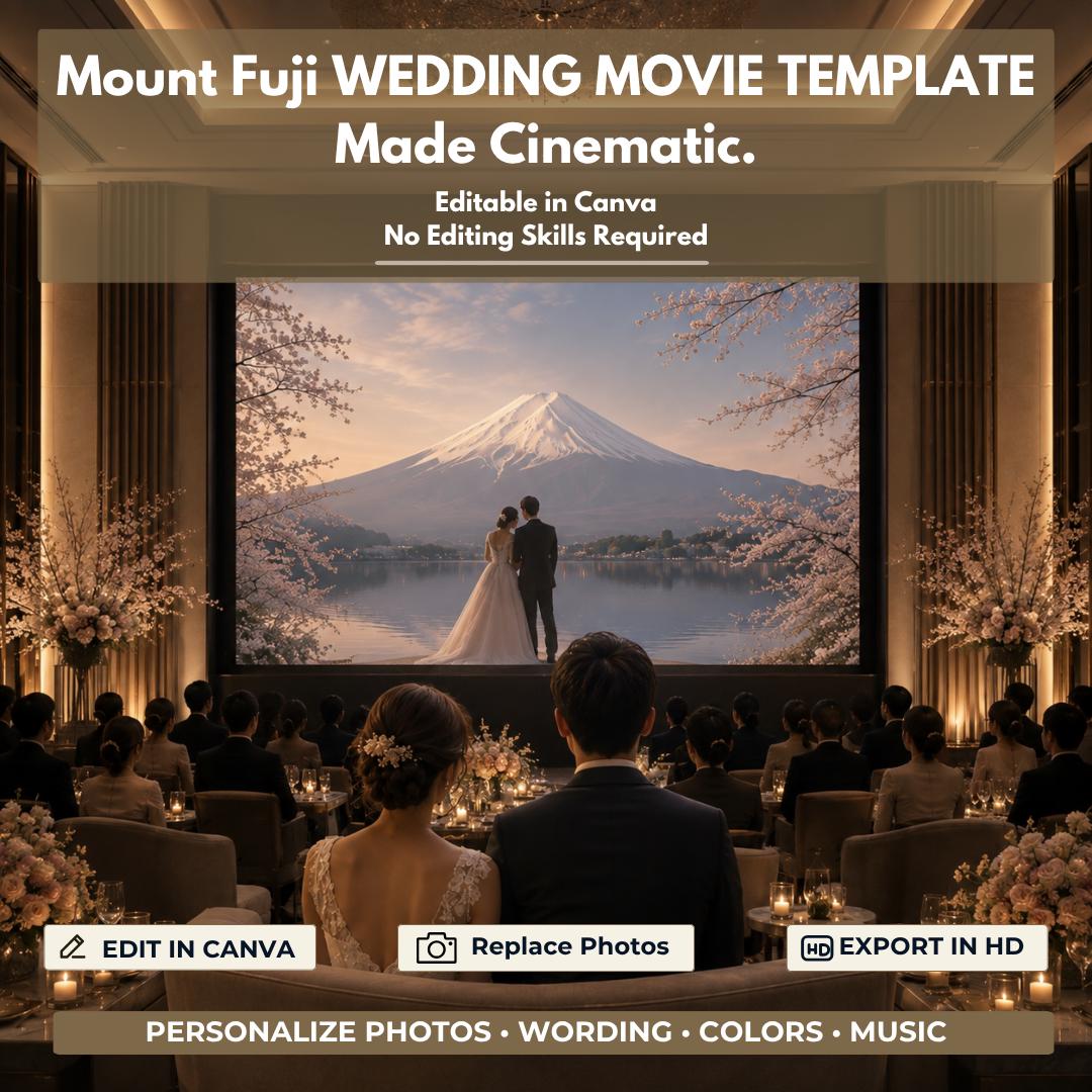 MOUNT FUJI Wedding Opening Film Template