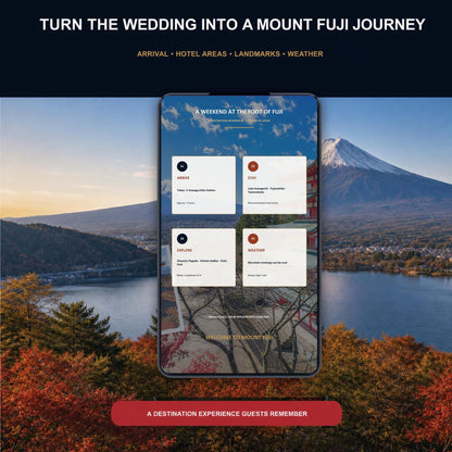 MOUNT FUJI Wedding Website Invitation Template — view 8