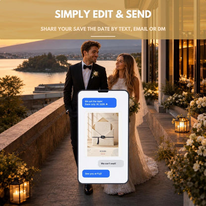 MOUNT FUJI Wedding Save the Date Template — view 3