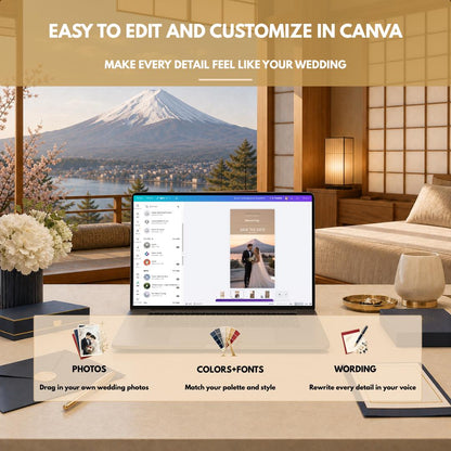 MOUNT FUJI Wedding Save the Date Template — view 7