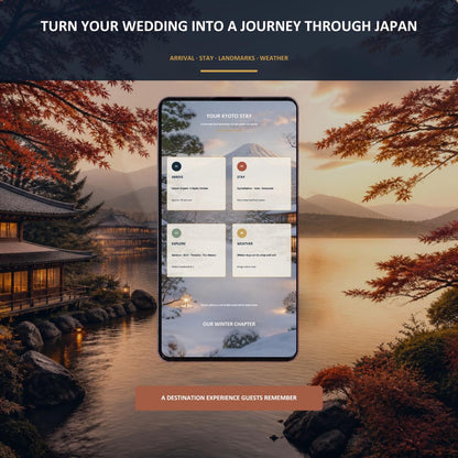 FOUR SEASONS Wedding Website Invitation Template — view 8