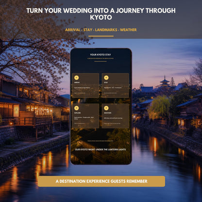 KYOTO Wedding Website Invitation Template — view 8