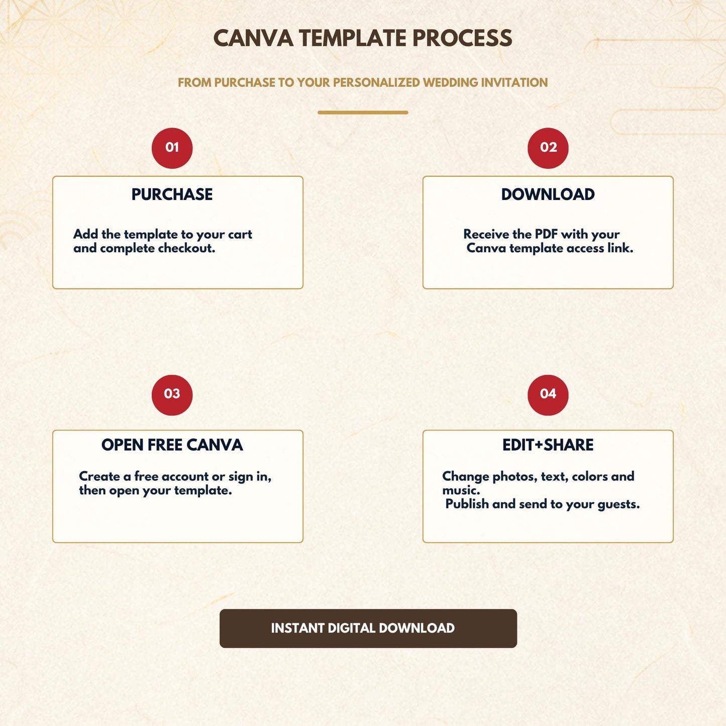 KYOTO Wedding Save the Date Template — view 6