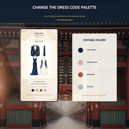 JAPAN JOURNEY Wedding Website Invitation Template — view 6