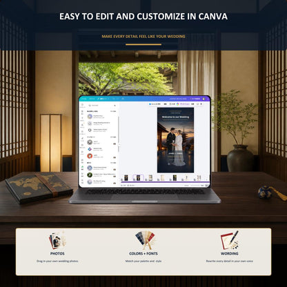 JAPAN JOURNEY Wedding Website Invitation Template — view 10