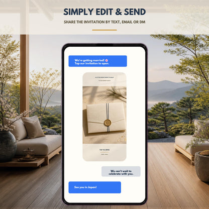 A DAY IN JAPAN Wedding Website Invitation Template — view 4