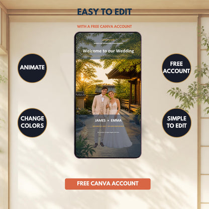 SUMMER IN JAPAN Wedding Website Invitation Template — view 7