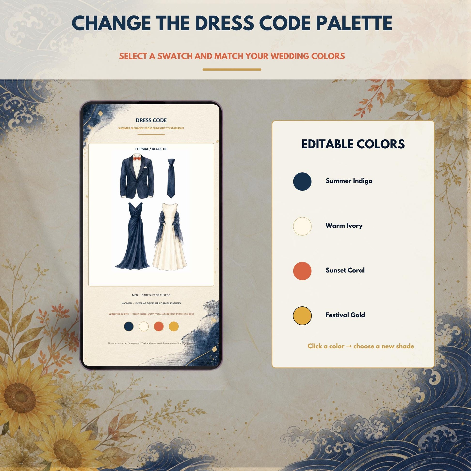 SUMMER IN JAPAN Wedding Website Invitation Template — view 6