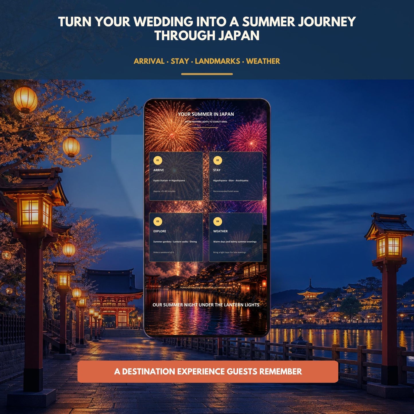 SUMMER IN JAPAN Wedding Website Invitation Template — view 8